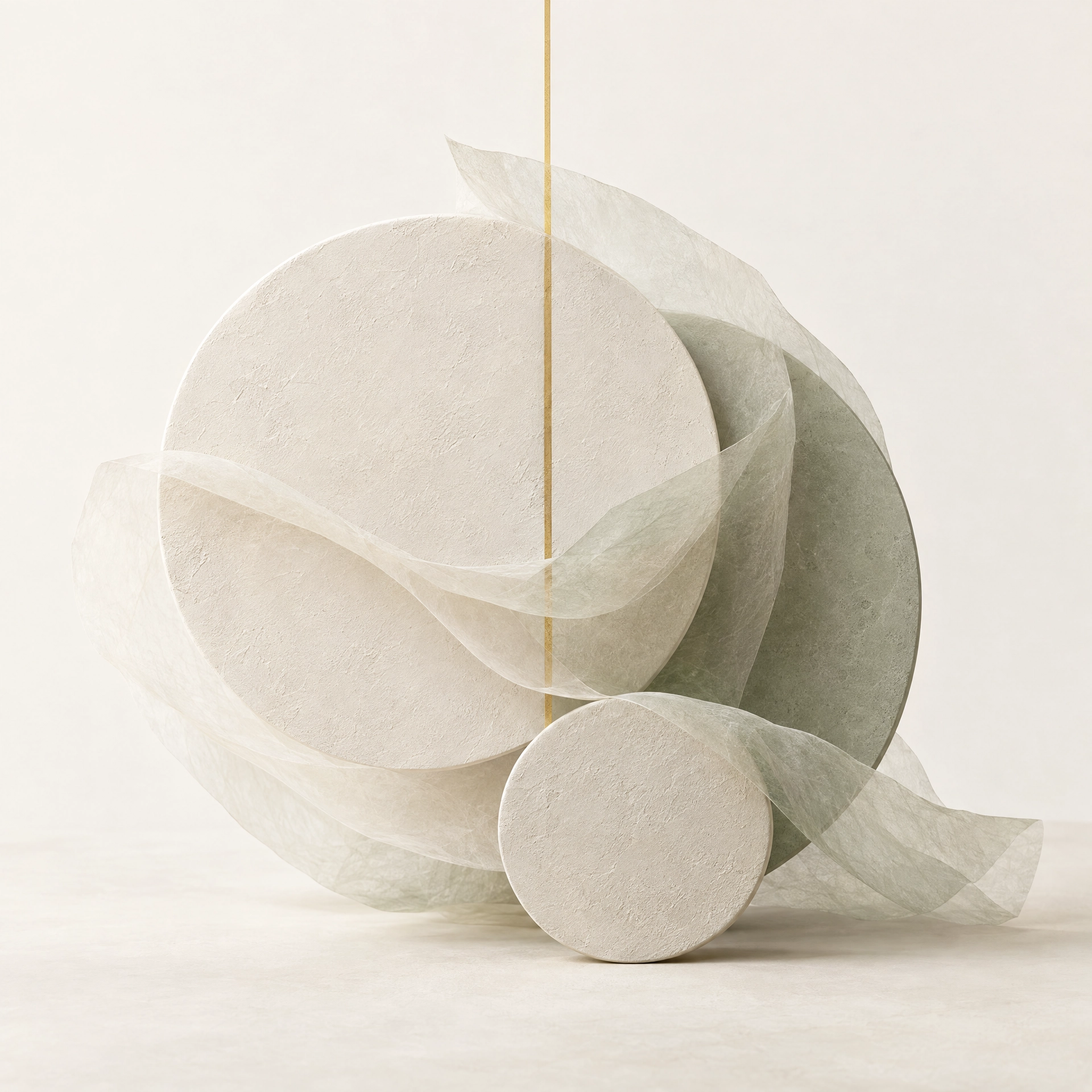 Illustrative pendulum above a handwritten session note.